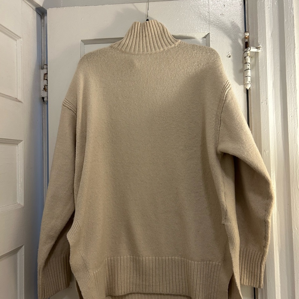 H&M Cream Turtleneck Sweater